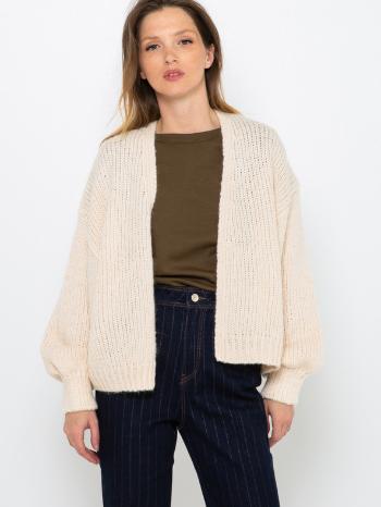 CAMAIEU Cardigan Bílá