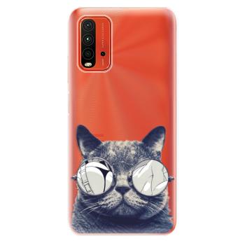 Odolné silikonové pouzdro iSaprio - Crazy Cat 01 - Xiaomi Redmi 9T