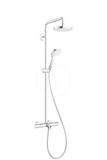 HANSGROHE Croma Select S Vanový set 180 s termostatem Showerpipe, 2 proudy, bílá/chrom 27351400