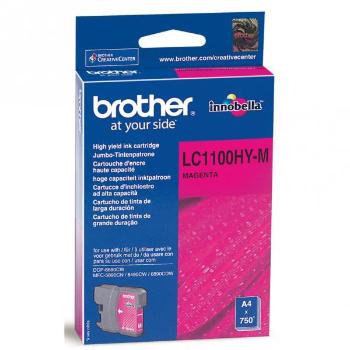 BROTHER LC-1100 - originální cartridge, purpurová, 10ml