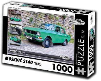 RETRO-AUTA Puzzle č. 12 Moskovič 2140 (1980) 1000 dílků