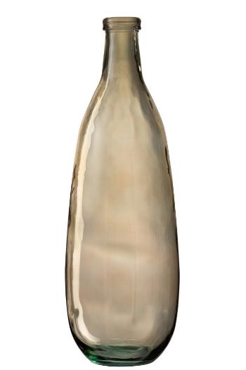 Hnědá skleněná váza  Bottle  - Ø 25*75 cm 4212