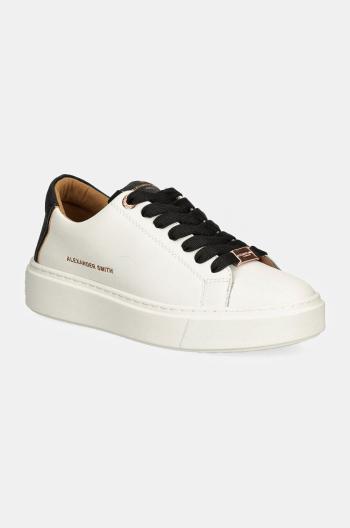 Kožené sneakers boty Alexander Smith London bílá barva, ALBALDW8290WBK