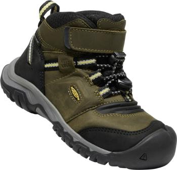 Keen RIDGE FLEX MID WP CHILDREN dark olive/dusky citron Velikost: 29 boty