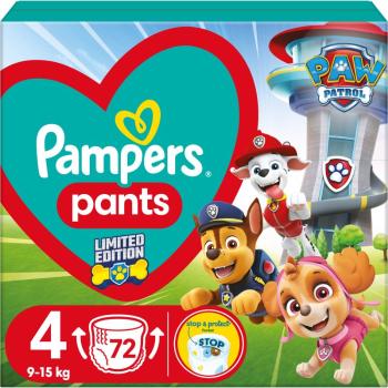 Pampers Pants Paw Patrol Size 4 jednorázové plenkové kalhotky 9-15 kg 72 ks