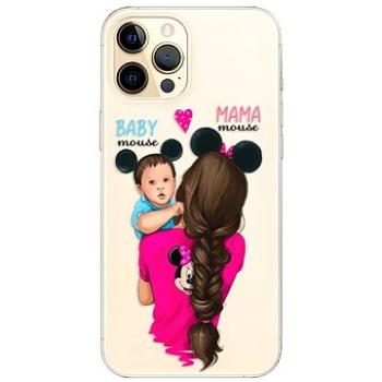 iSaprio Mama Mouse Brunette and Boy pro iPhone 12 Pro (mmbruboy-TPU3-i12p)