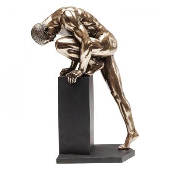 Dekorativní předmět Nude Man Stand 35 cm – bronzový