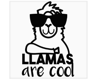 Keramická dlaždice Llamas are cool