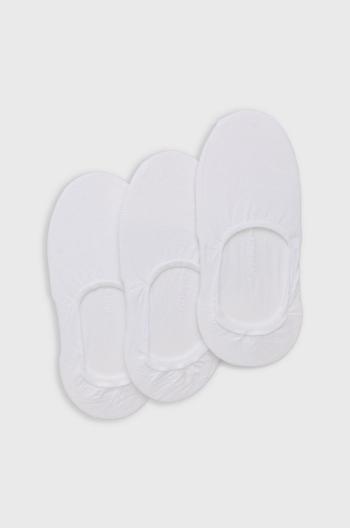 Ponožky Calvin Klein (3-pack) dámské, bílá barva