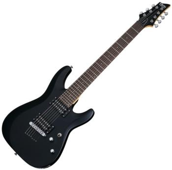 Schecter C-7 Deluxe Satin Black Elektrická kytara