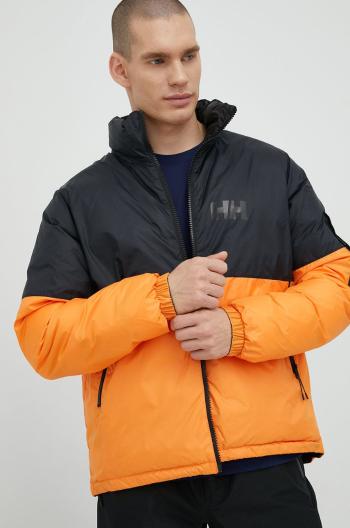 Oboustranná bunda Helly Hansen pánská, oranžová barva, zimní