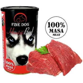 FINE DOG Konzerva HOVĚZÍ 100% Masa 1200g (8595657302109)