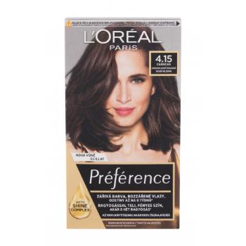 L'Oréal Paris Préférence 60 ml barva na vlasy pro ženy poškozená krabička 4,15-M1 Caracas
