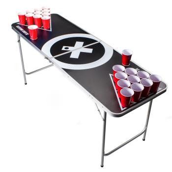 BeerCup Baseliner, souprava se stolem na beer pong, audio, držadla, držák na míčky, 6 míčků