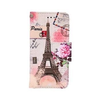 TopQ Pouzdro iPhone SE 2022 knížkové Eiffelova věž 74911 (Sun-74911)