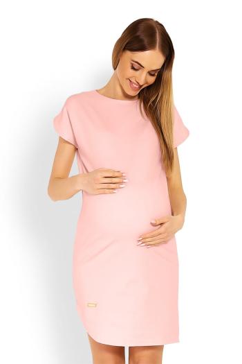 Světle růžové těhotenské šaty 1629C