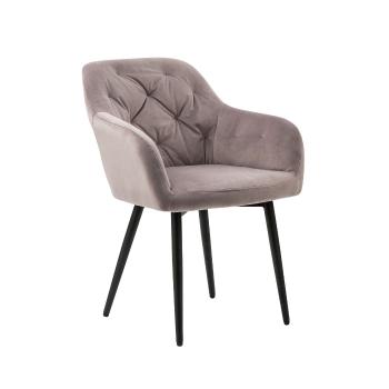 Sametová židle – růžová