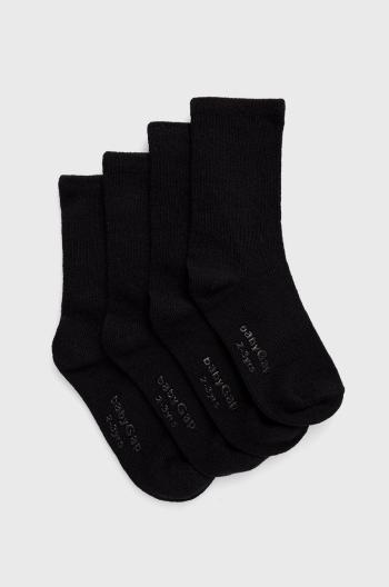 Dětské ponožky GAP černá barva