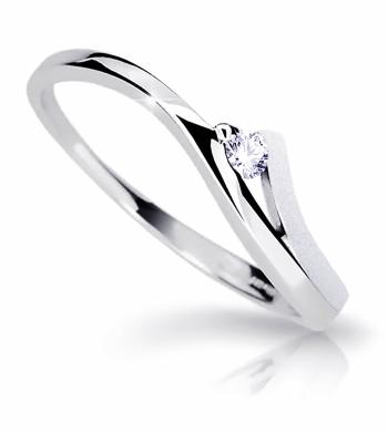 Cutie Diamonds Půvabný prsten z bílého zlata s briliantem DZ6818-1718-00-X-2 49 mm