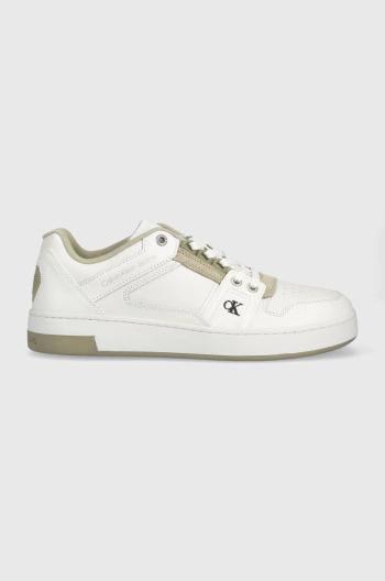 Sneakers boty Calvin Klein Jeans Cupsole Laceup Basket Low, bílá barva