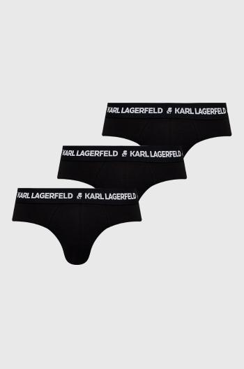 Spodní prádlo Karl Lagerfeld (3-pak) pánské, černá barva
