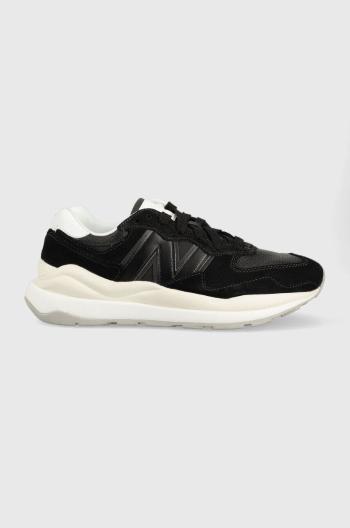 Kožené sneakers boty New Balance M5740slb černá barva