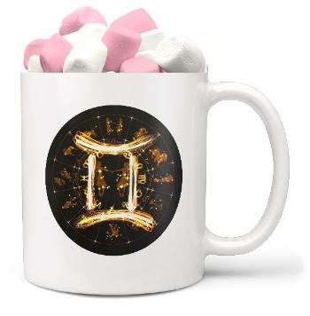 Hrnek Symbol znamení -  Blíženci (22.5. - 21.6.) (Náplň hrníčku: Marshmallow)