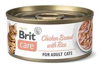 BRIT CARE cat konz. ADULT  CHICKEN/breast/rice - 24 x 70g