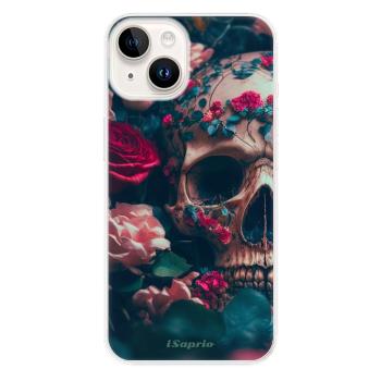 Odolné silikonové pouzdro iSaprio - Skull in Roses - iPhone 15 Plus