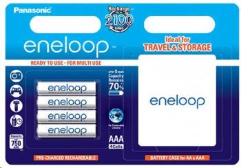 PANASONIC eneloop Nabíjecí Baterie AAA 750mAh 1, 2V HR-4UTGB-4BP-CASE (Blistr 4ks)