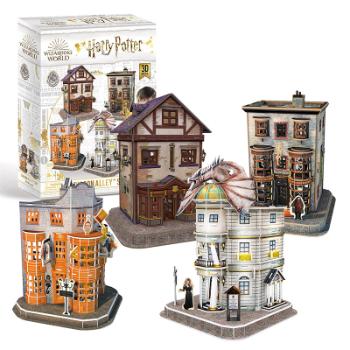 Puzzle 3D HP Šikmá ulička 4v1 181 dílků