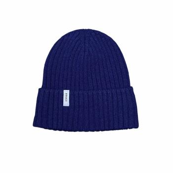 Tmavě modrá čepice Lambswool Fisherman Hat