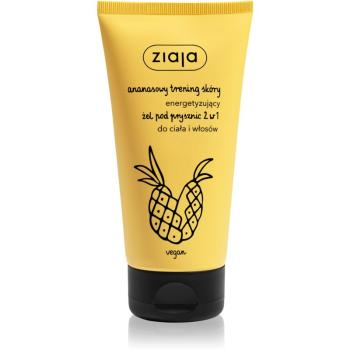 Ziaja Pineapple energizující sprchový gel na tělo a vlasy 160 ml