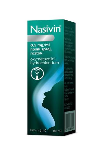 Nasivin 0,5 mg/ml nosní sprej, roztok 10 ml