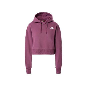 Růžová crop mikina s kapucí Trend Crop Hoodie – M