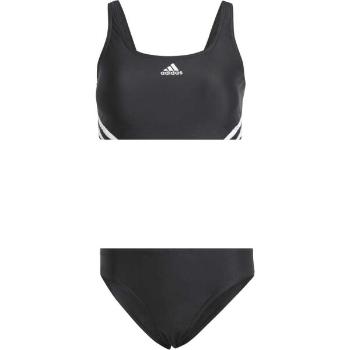 adidas 3-STRIPES Dámské dvoudílné plavky, černá, velikost