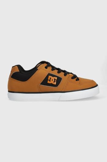 Sneakers boty DC Pure hnědá barva, 300660