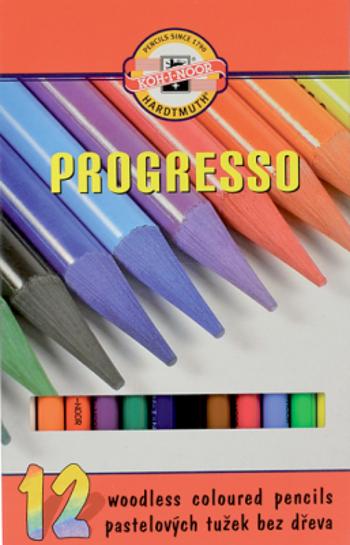 Koh-i-noor pastelky PROGRESSO dlouhé sada 12 ks