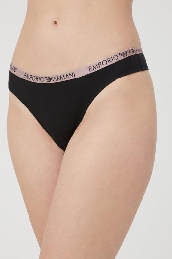 Tanga Emporio Armani Underwear černá barva