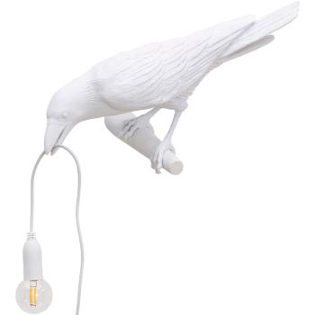 Nástěnná lampa BIRD LOOKING LEFT Seletti 33 cm bílá