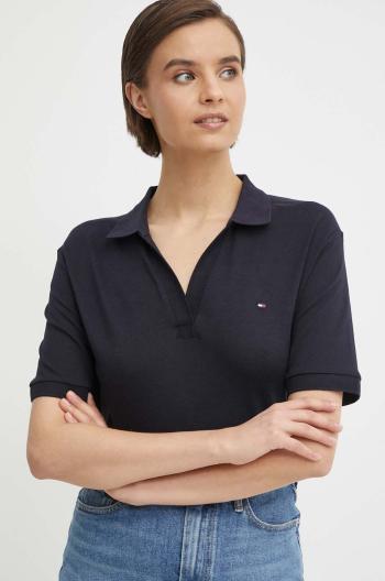 Polo tričko Tommy Hilfiger tmavomodrá barva, WW0WW41286