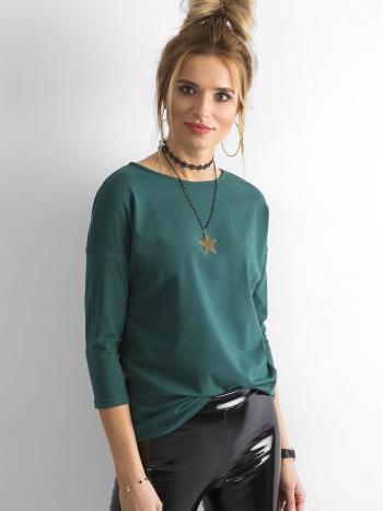 TMAVĚ ZELENÉ DÍVČÍ TRIČKO RV-BZ-4661.54P-DARK GREEN Velikost: XS