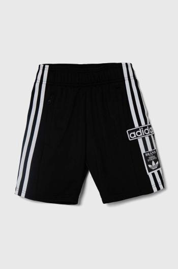 Dětské kraťasy adidas Originals černá barva, nastavitelný pas