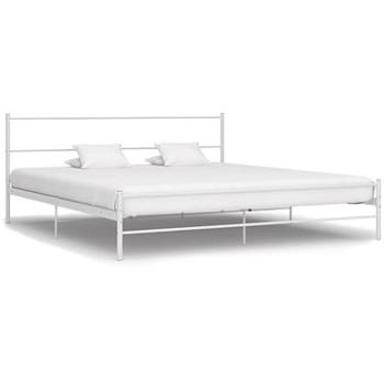 Rám postele bílý kov 180x200 cm (284697)