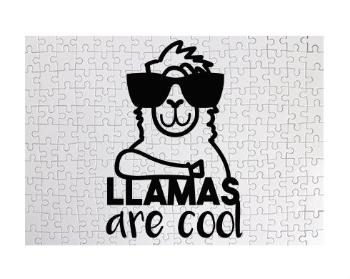 Puzzle A3 130 dílků Llamas are cool