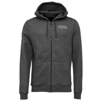 Tommy Hilfiger ORIGINAL-HWK QUILTED Pánská mikina, tmavě šedá, velikost