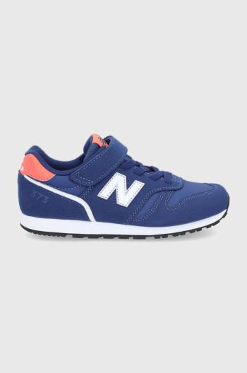 Dětské boty New Balance YV373WN2 tmavomodrá barva