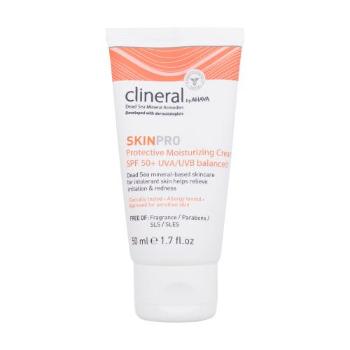 AHAVA Clineral SkinPro Protective Moisturizing Cream SPF50+ 50 ml denní pleťový krém výživa a regenerace pleti; na citlivou a podrážděnou pleť