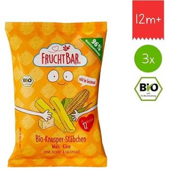 FruchtBar BIO kukuřičné křupky se sýrem nesolené 3× 30 g (8594205750294)