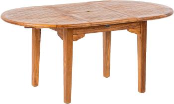 DEOKORK Zahradní teakový stůl ovál ELEGANTE (různé délky) 130/180x120 cm